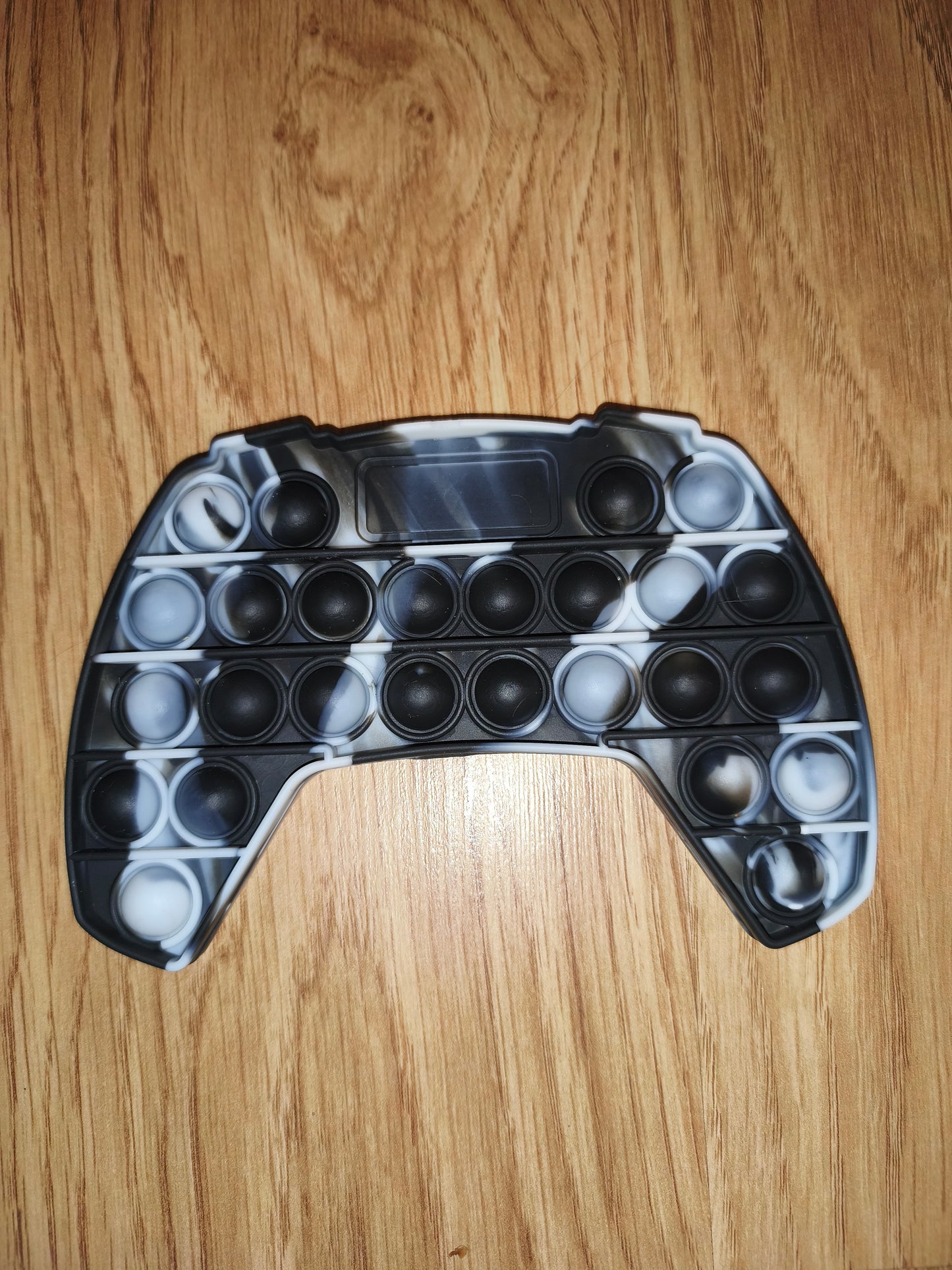 Game Controller Silicone Pop It Fidget Toy – Black & White Marble