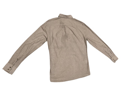 HUGO BOSS Orange Label Mens Regular Fit Long Sleeve Shirt Sz M Grey Micro Dobby