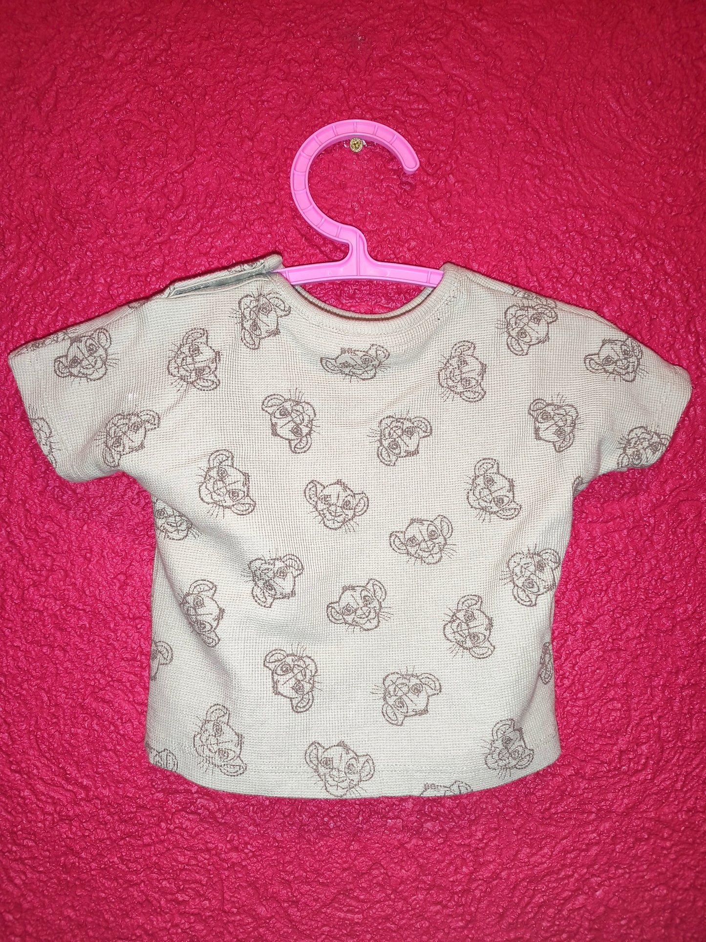 Disney Baby The Lion King Simba All-Over Print Waffle Knit T-Shirt