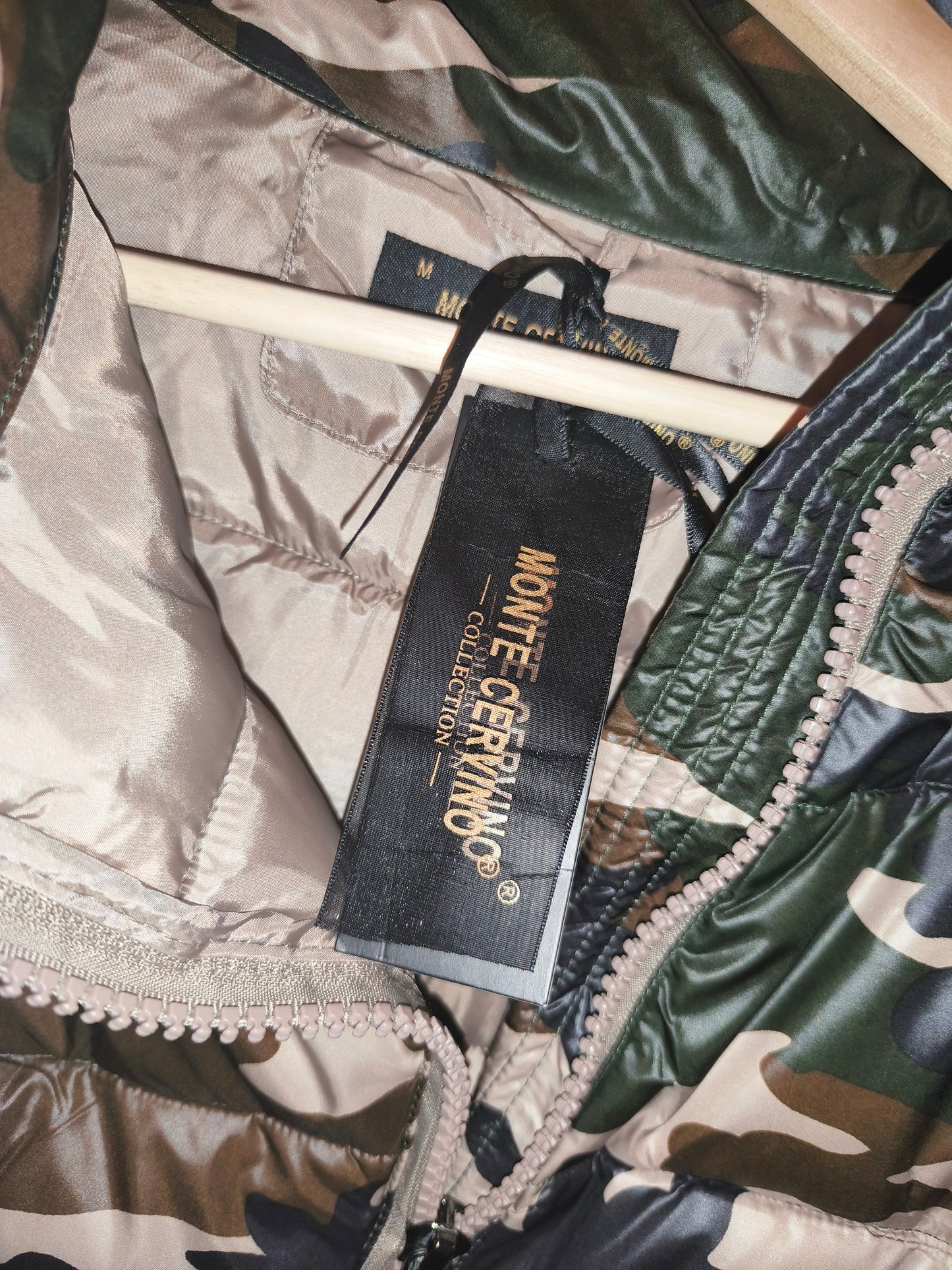 Monte Cervino Women's Camouflage Lightweight Puffer Jacket – Size M (NWT)