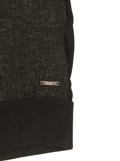 BOSS Hugo Boss Men's Elfonte Full-Zip Virgin Wool Sweater Jacket Black L