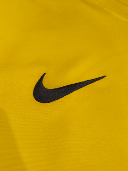 Nike Dri-FIT Mens Yellow EIL Crest Soccer Jersey Short Sleeve T-Shirt Size S #63