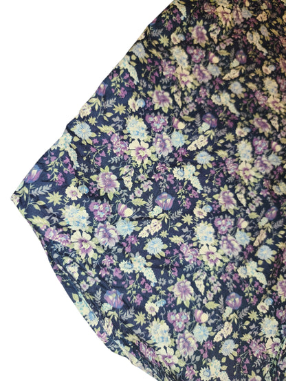 S.C.W. Made For You Men's Floral Shirt Size L Long Sleeve Cotton Blend