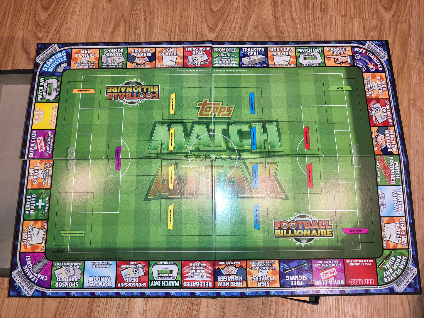 Topps Match Attax "Football Billionaire" Trading Card Board Game – Collector's Edition