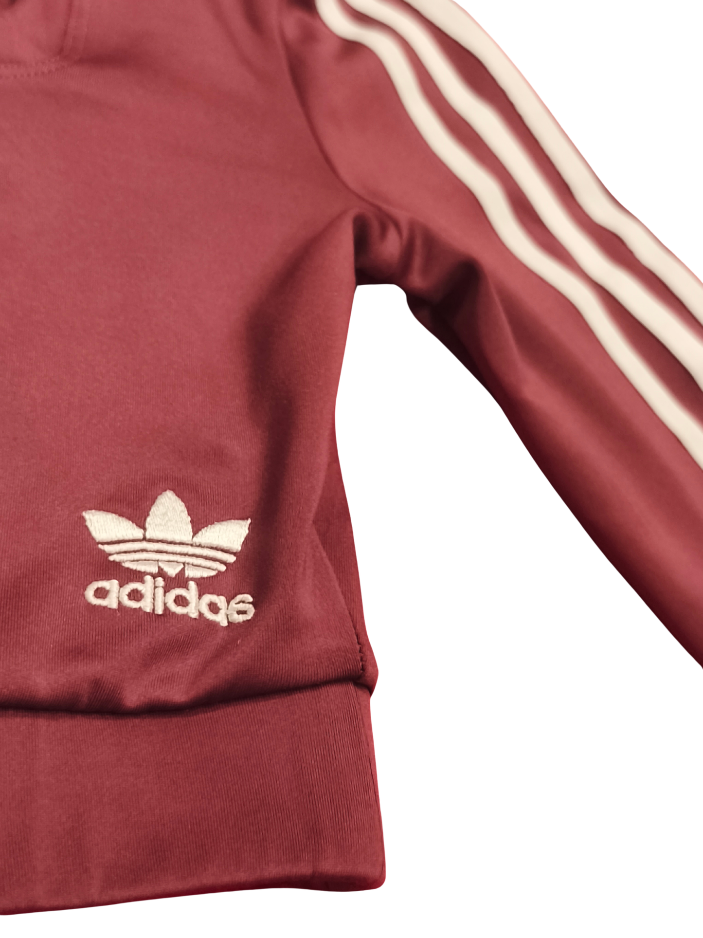 Adidas Originals Adicolor Classics Primeblue Crop Top Maroon Burgundy UK 12 US 8