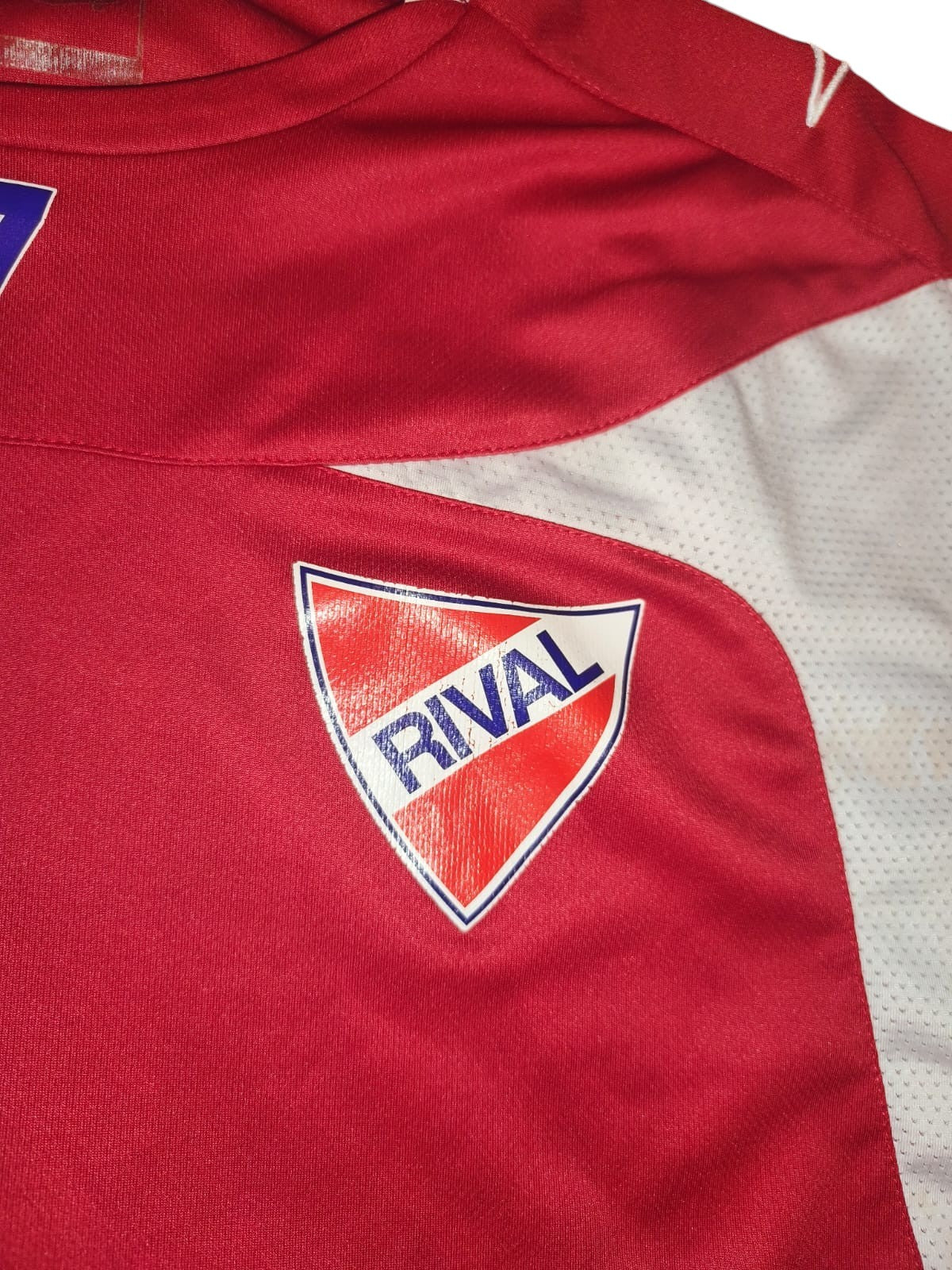 Vintage Umbro Rival Football Jersey Shirt Red White #7 Size M L Rare Soccer
