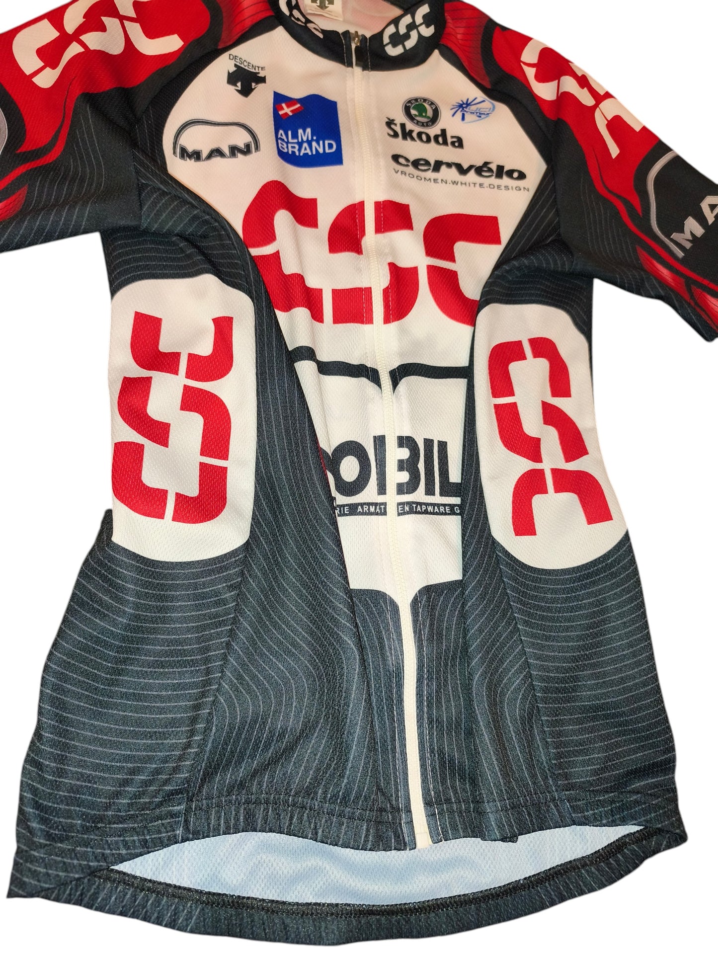 Team CSC Cycling Jersey Descente Men Short Sleeve Bike Shirt UCI ProTour Vintage