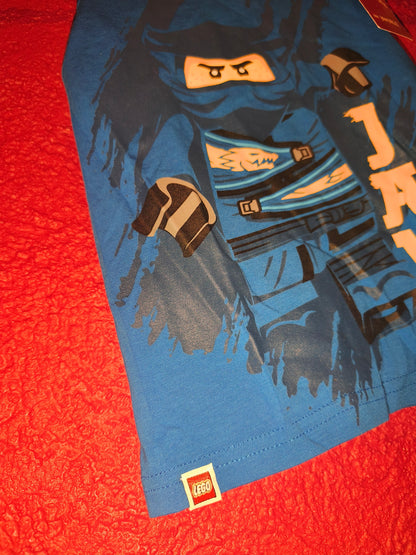 NWT LEGO Ninjago Jay Blue Ribbed Tank Top Boys Size 98 / 104 (2-4 Yrs) Sleeveless Shirt