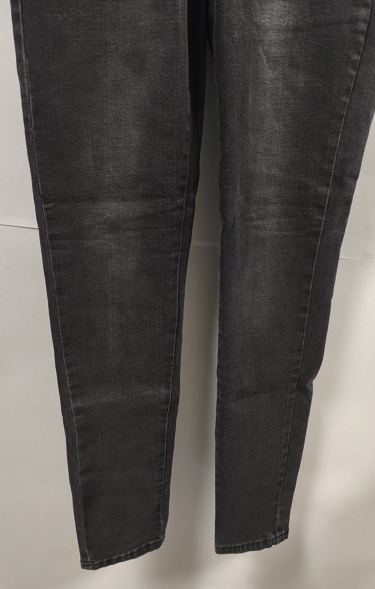 Toxik3 Womens Black Skinny Jeans Sz S US 4 EU 36 Studded Lace Up Stretch Denim