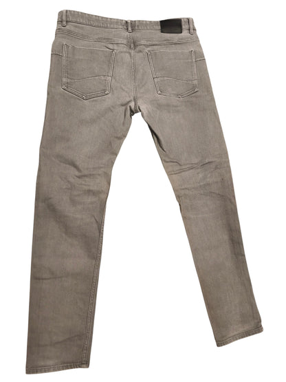BOSS Hugo Boss Men's Grey Stretch Slim Jeans 34x32