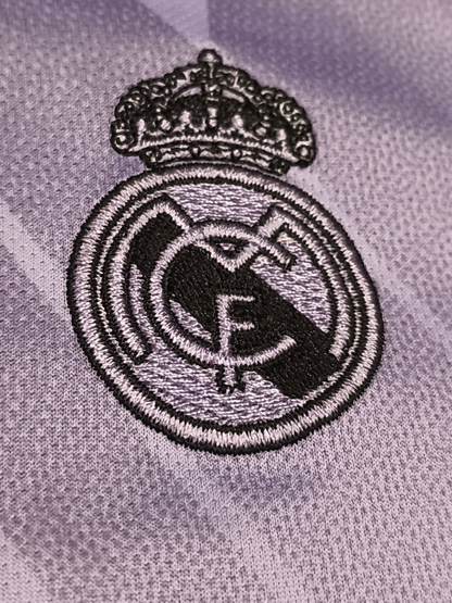 Real Madrid 2022-23 Away Jersey Benzema #9 Purple - Size Medium - adidas