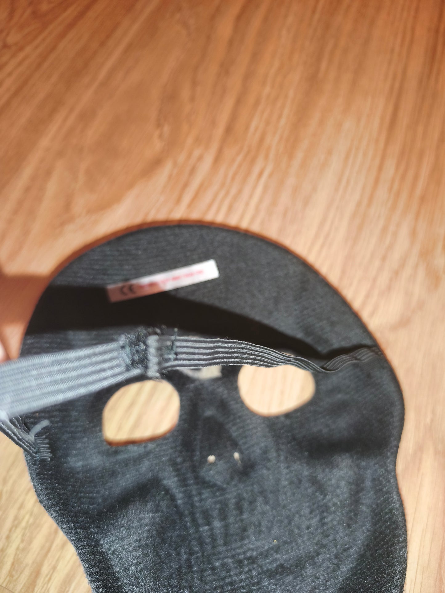 Vintage Halloween Creepy Skull Fabric Mask with Spider Eye Detail | Elastic Strap Cosplay Mask