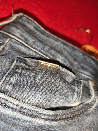 Pepe Jeans London Women's Dark Wash Stretch Skinny Jeans – W38 (~29-30" Waist / L32)