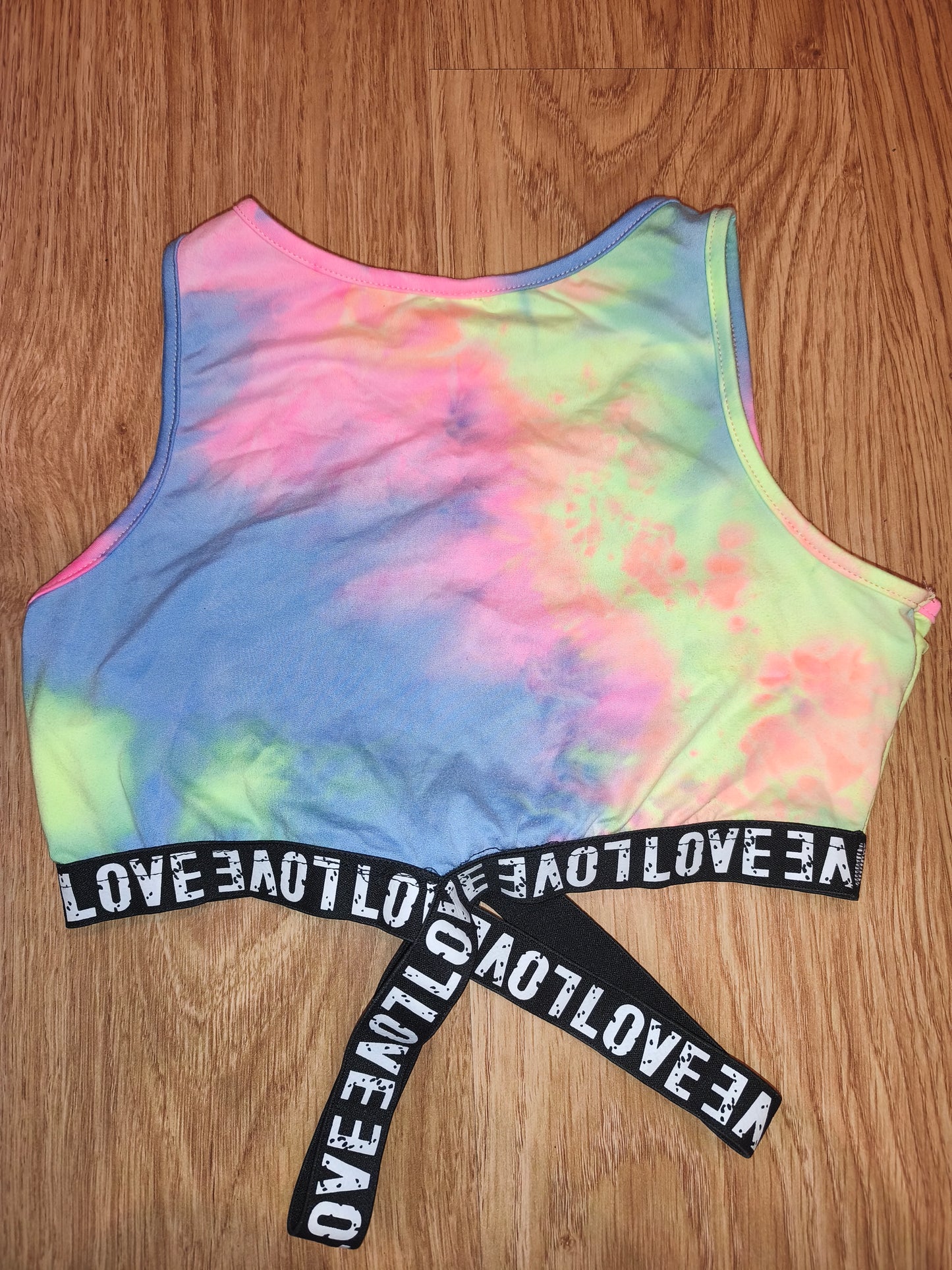HEIN Girls’ Tie-Dye Two-Piece Set – Crop Top & Shorts, Size 11-12Y