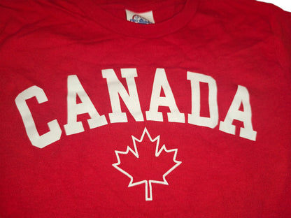 Delta Pro Weight Canada T Shirt Youth Small Red Maple Leaf Souvenir Graphic Tee