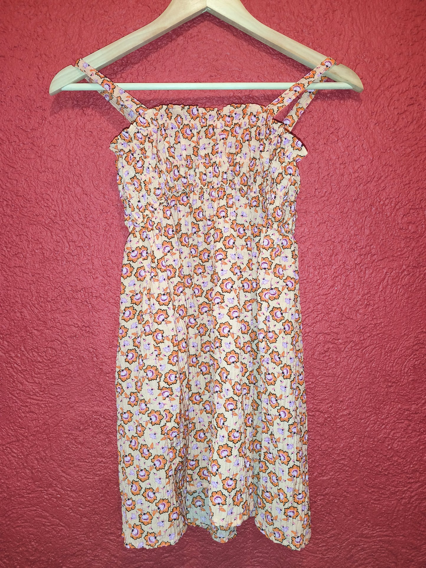 Primark Girls Floral Shirred Bodice Sun Dress – Size 8-9 Yrs / 134 cm