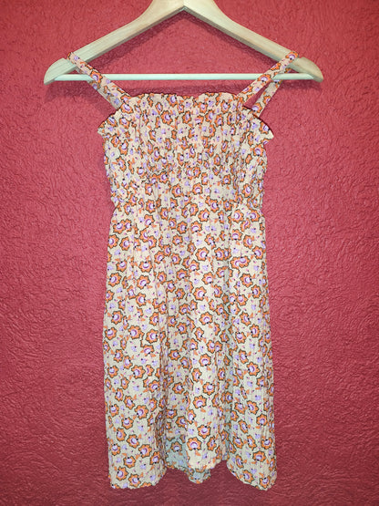 Primark Girls Floral Shirred Bodice Sun Dress – Size 8-9 Yrs / 134 cm