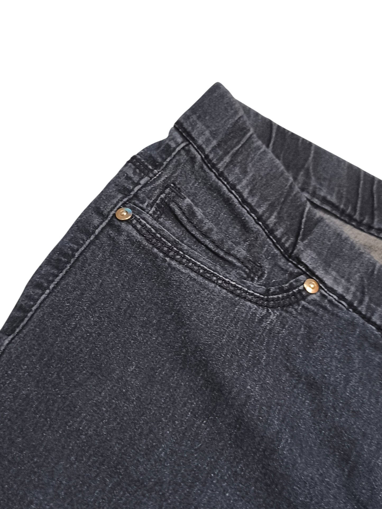 Denim Co. Women’s Dark Wash Pull-On Jeggings Skinny Jeans - Size UK 18 / US 14