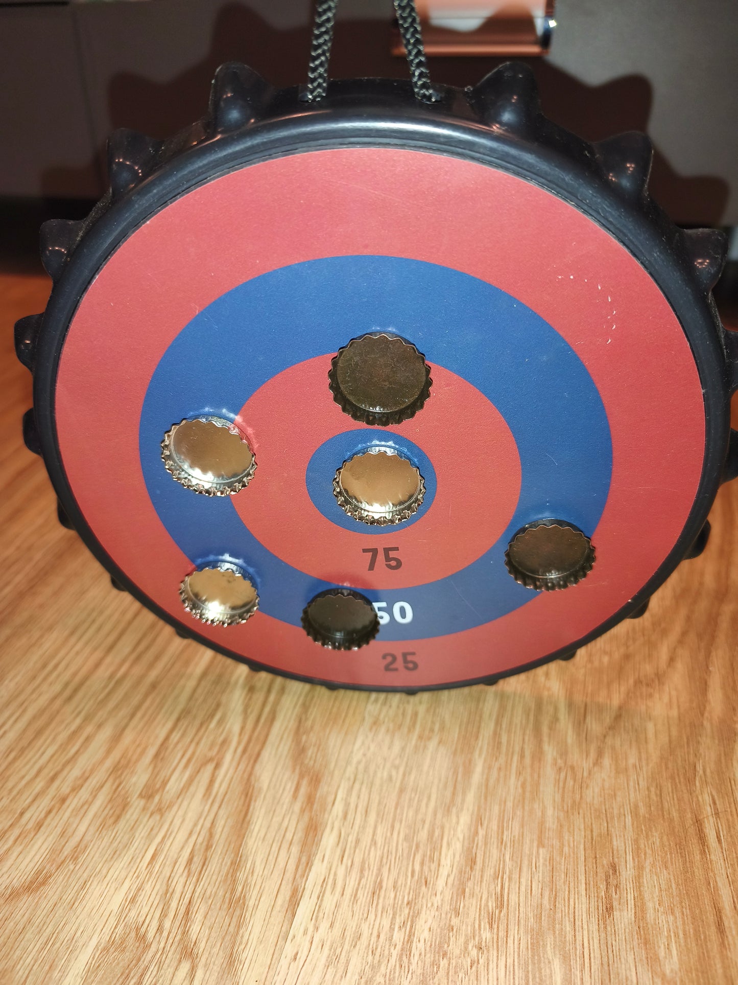 The Games Society Magnetic Bottle Cap Darts Game (Boxed with 6 Caps)