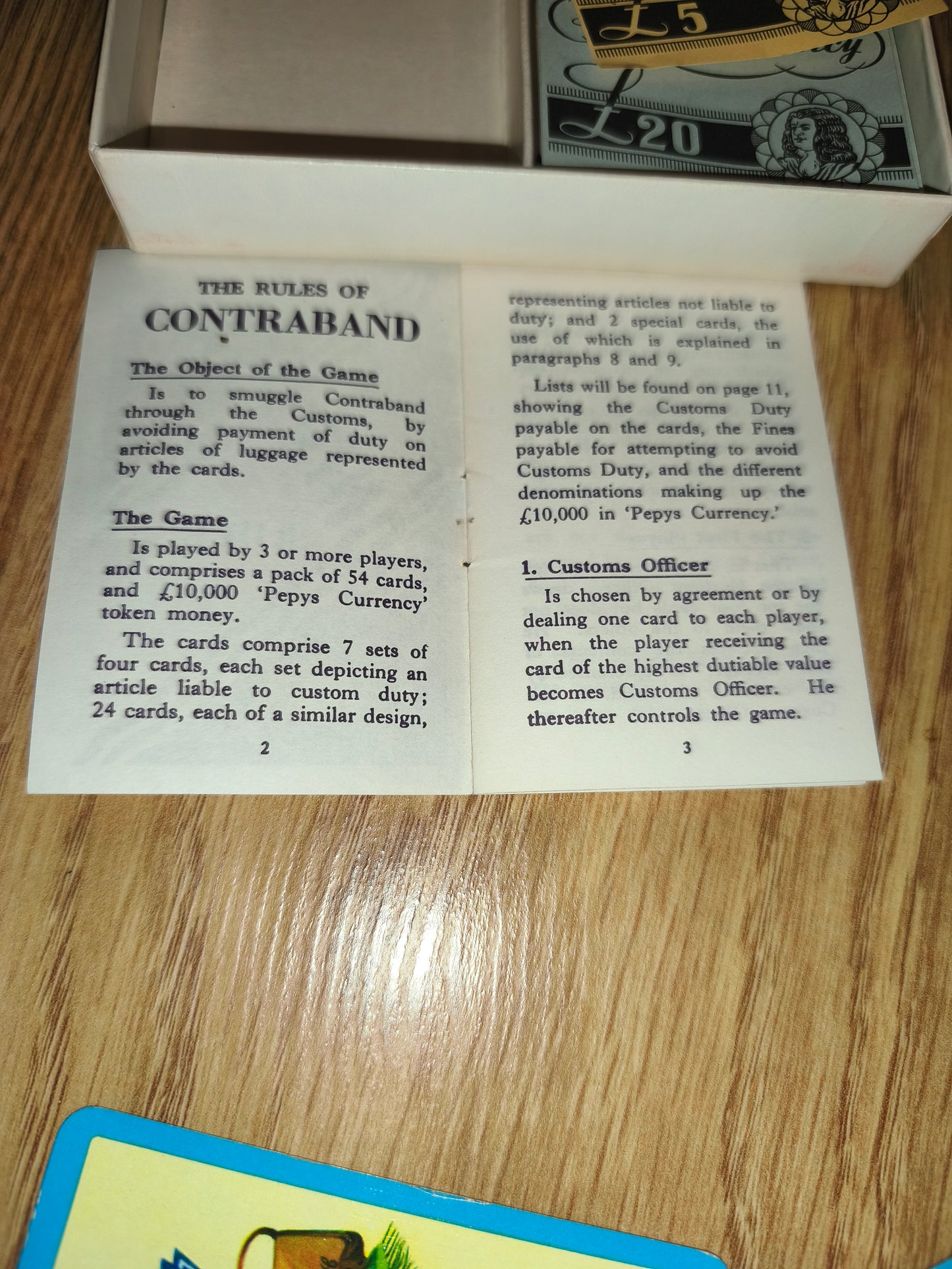 Vintage Pepys Series "Contraband" Card Game – Classic 1950s/60s Smuggling Game
