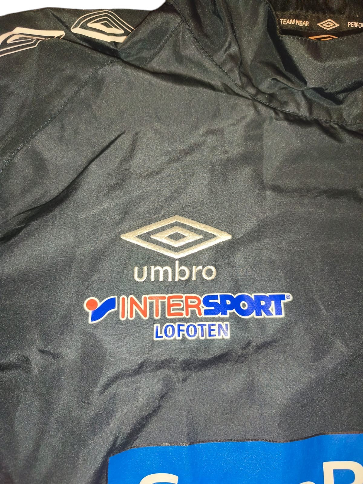 Umbro Leknes FK Training Drill Top Jacket Men's Small S Black Football Shirt LFK