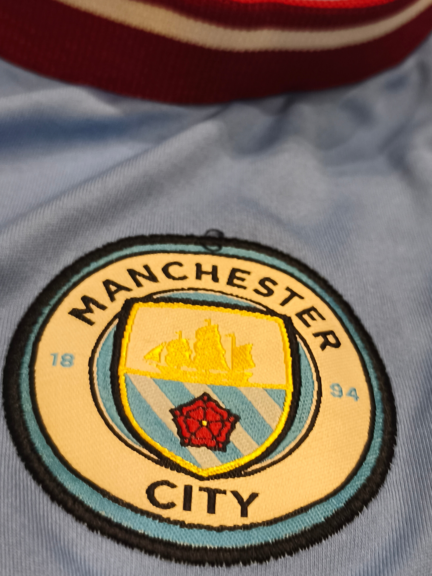 Manchester City 2022/23 #9 Haaland Jersey - Sky Blue (Size M)