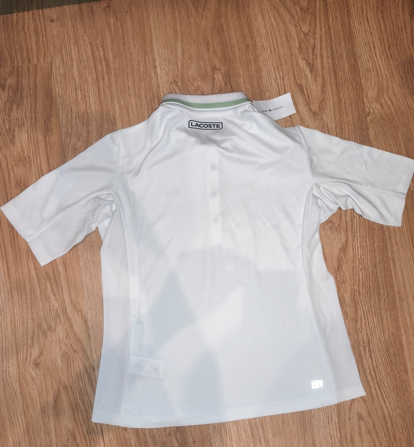 Lacoste Sport White "Ultra Dry" Polo Shirt – Size 38 – NWT (RRP ~€100)