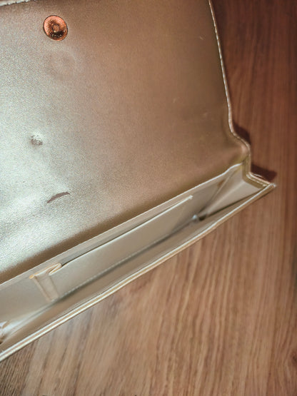 Genuine Pandora Metallic Gold Jewelry Travel Case | Folding Clutch Organizer