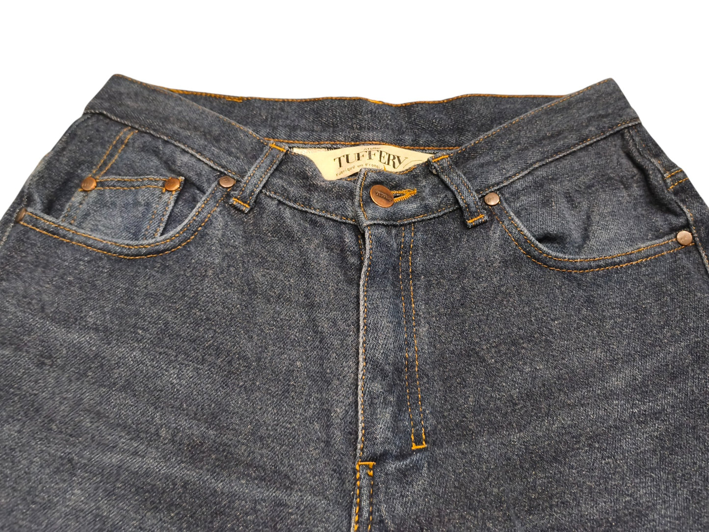 Atelier Tuffery France Raw Denim Jeans - 45% French Wool Blend - Size 42 (US 32)