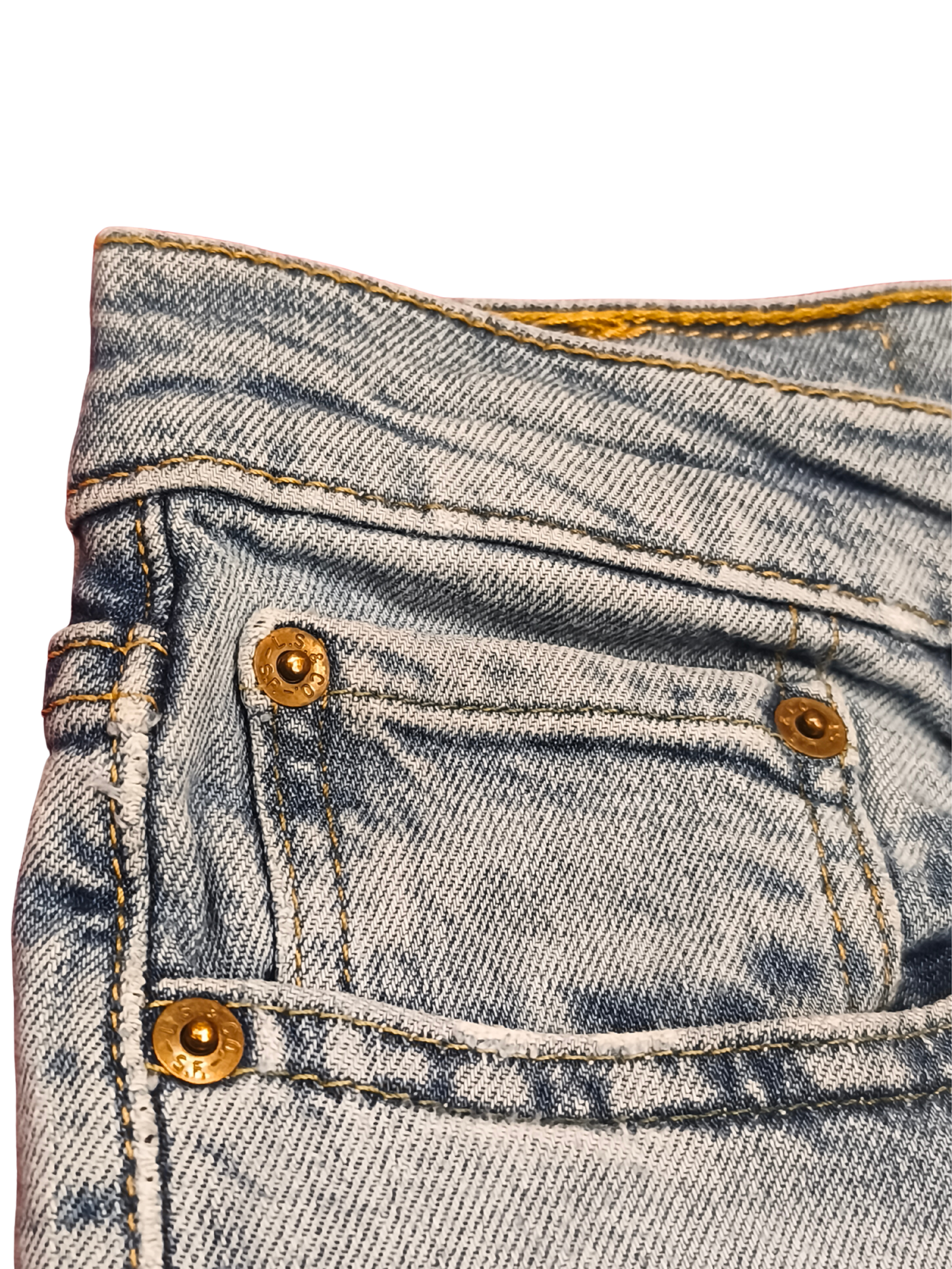 Levi’s 512 Lo-Ball Slim Taper Jeans Men’s 29 Light Wash Denim Stacked/Cropped