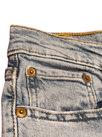 Levi’s 512 Lo-Ball Slim Taper Jeans Men’s 29 Light Wash Denim Stacked/Cropped