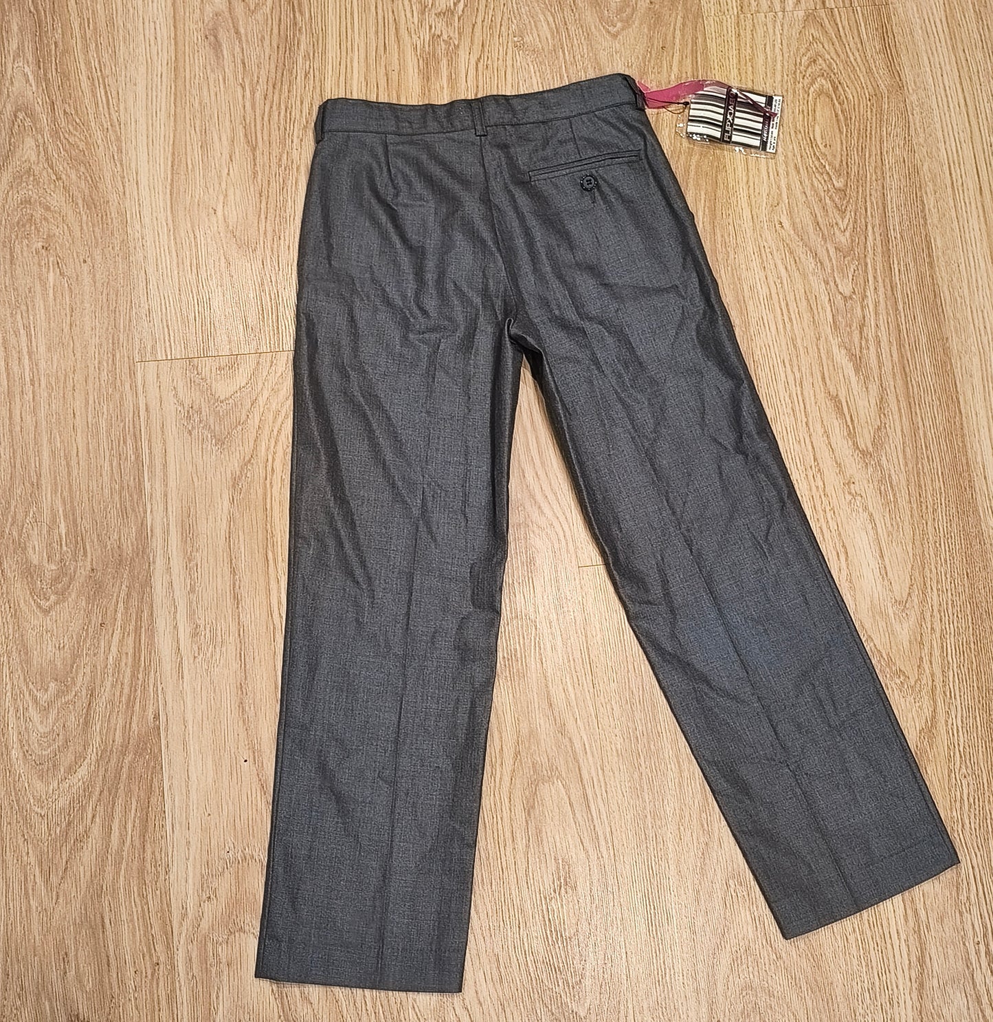 BHS Back2Flip Boys Grey School Trousers Pants Age 9 Height 134cm Adjustable Waist
