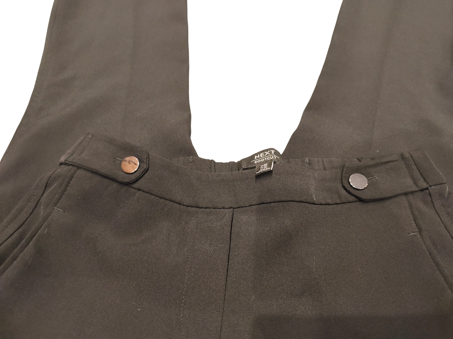 Next Black Bootcut Trousers Women’s UK 8 Regular Stretch Smart Work Office