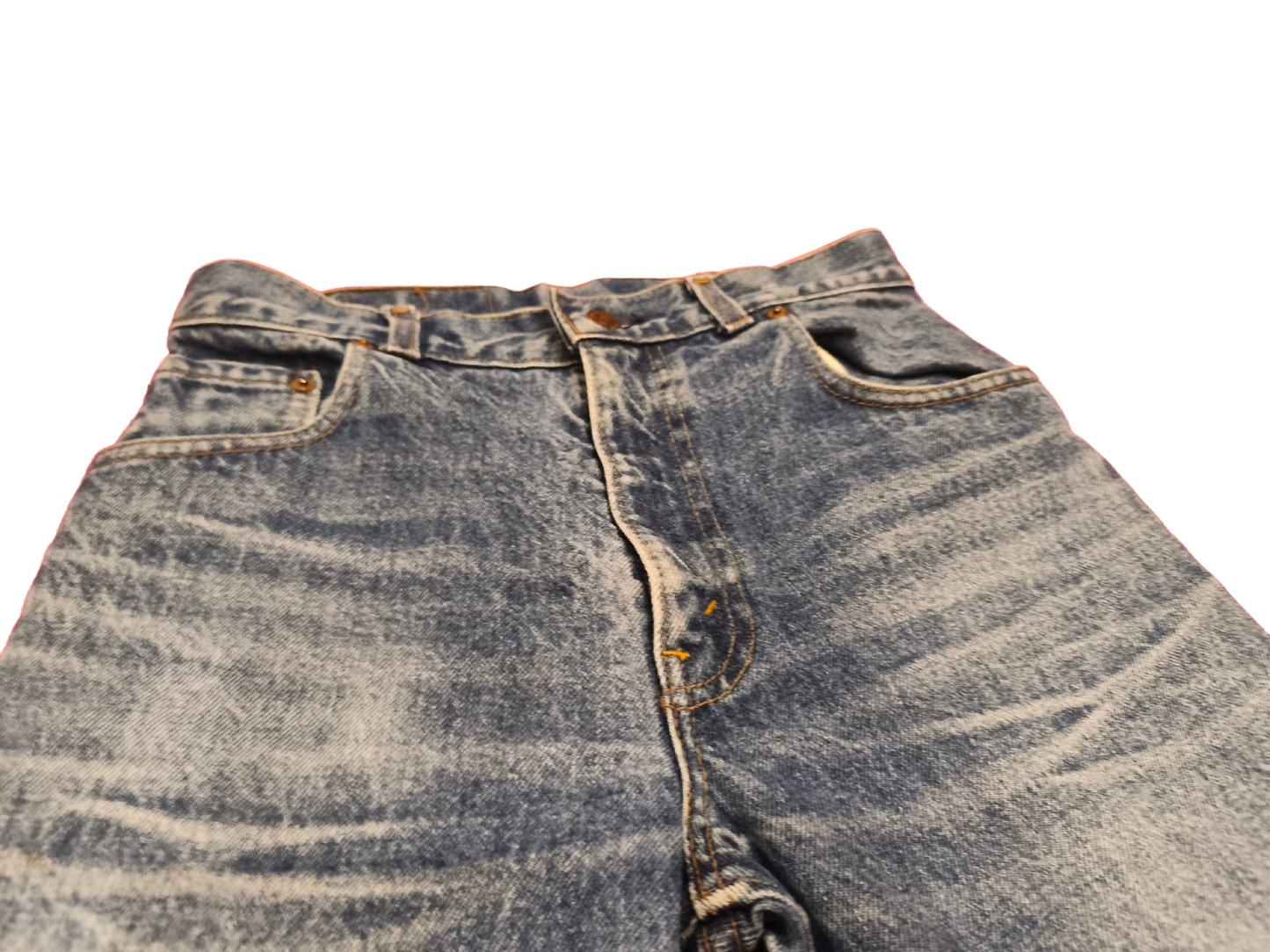 Rare Vintage 80s Levi’s 704 Denim Jeans Made in UK Blue Wash Straight 28x32