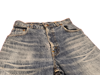 Rare Vintage 80s Levi’s 704 Denim Jeans Made in UK Blue Wash Straight 28x32