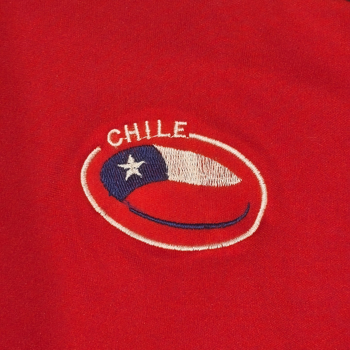 Chile National Team Red Short Sleeve Athletic Jersey T-Shirt Graphic Tee
