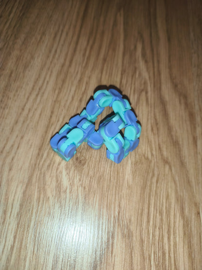 Snap and Click Wacky Tracks Fidget Toy | Articulated Sensory Chain
