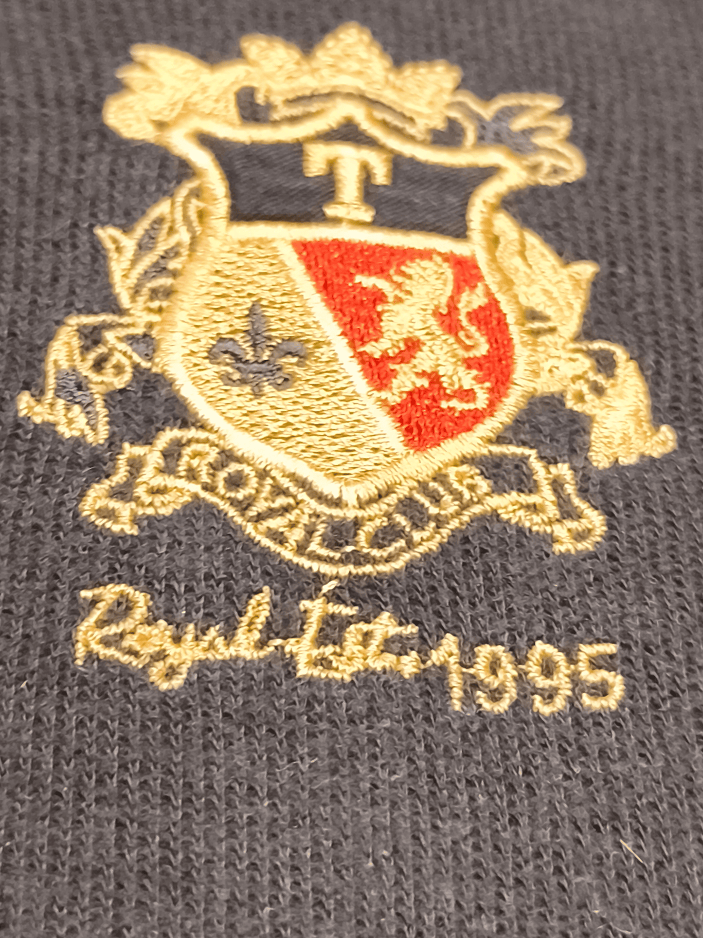 Tena Natural & Original Men’s XL Navy Blue Shawl Collar Pullover Sweatshirt Cres