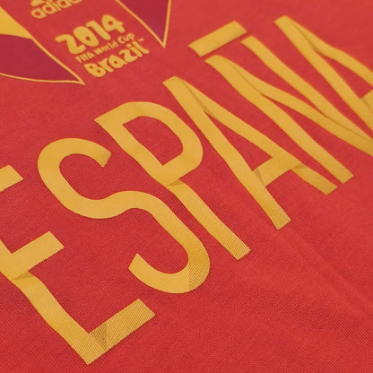 Adidas Spain Espana 2014 FIFA World Cup Brazil Soccer T-Shirt Mens Size Small