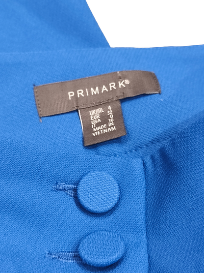 Primark Women’s Blue High Waisted Tapered Trousers Size UK 4 US 0 Smart Casual