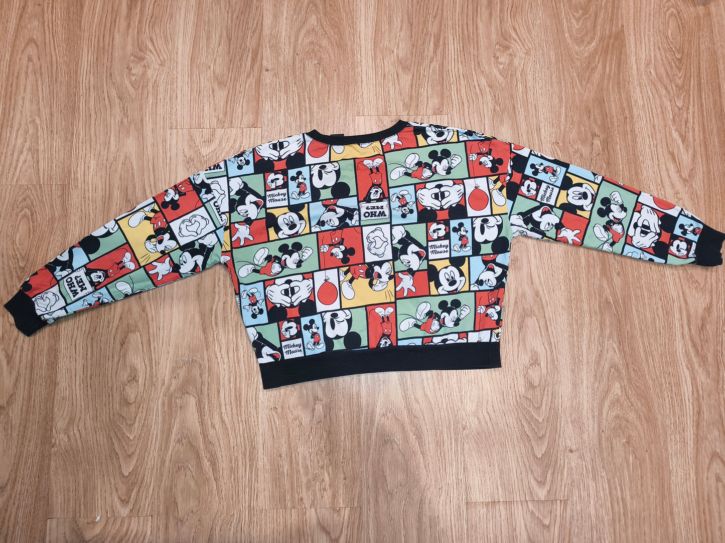 LC Waikiki x Disney Comic Strip Mickey Mouse Sweatshirt - Retro Colorful (Size S)