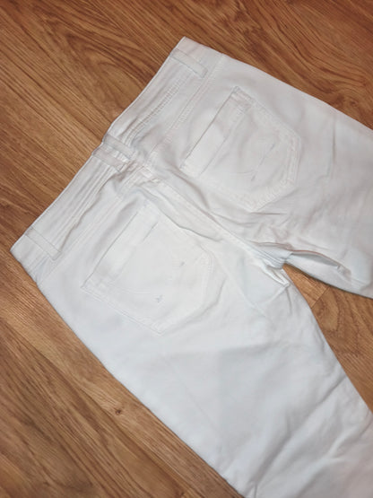 Dorothy Perkins Women’s White Slim-Fit Denim Jeans – Size 38 (EU/10 UK)