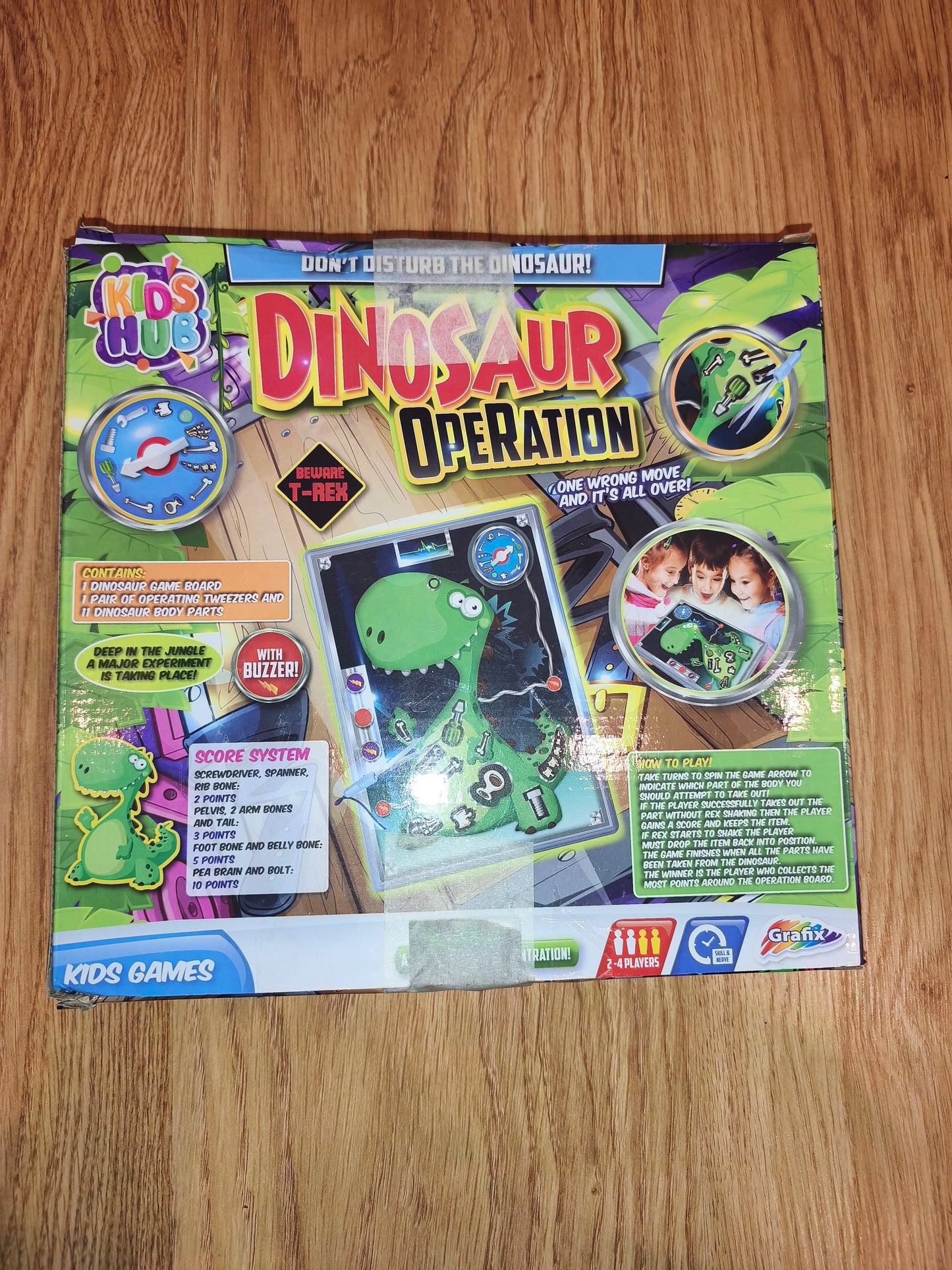 Kids Hub Dinosaur Operation Board Game – Steady Hand Skill Challenge