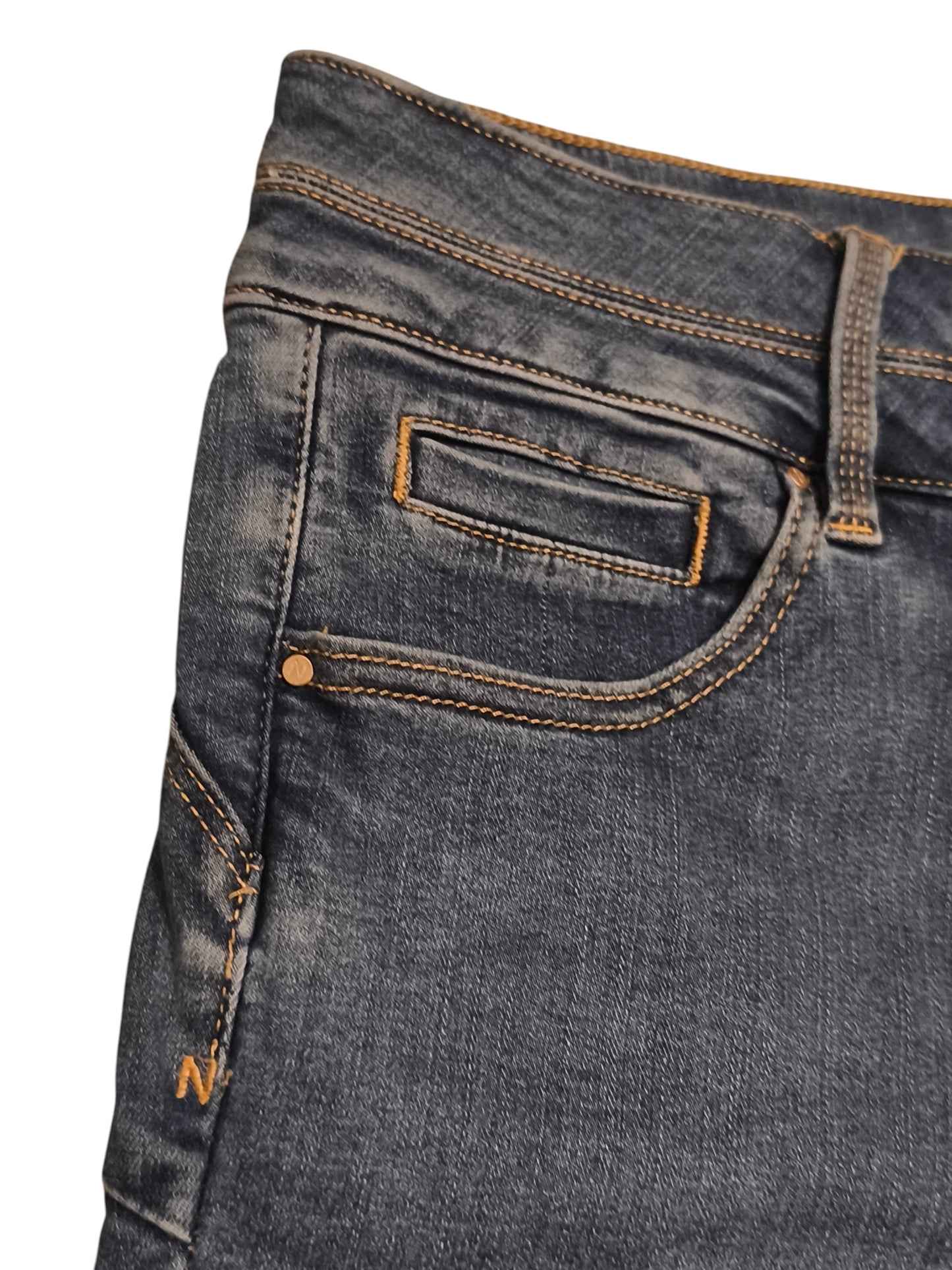 NEXT Women’s Bootcut Jeans High Rise Lift Slim & Shape Dark Blue Size UK 12L EU