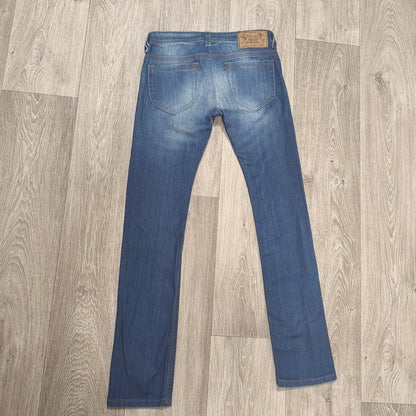 Diesel Kid Thanaz J-OT Slim Skinny Blue Jeans Size 12 Stretch Wash 00XE5 Denim