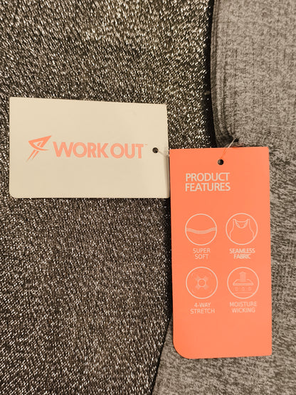 Primark Work Out Seamless Grey Marl Leggings - X-Large XL (UK 18/20) - NWT