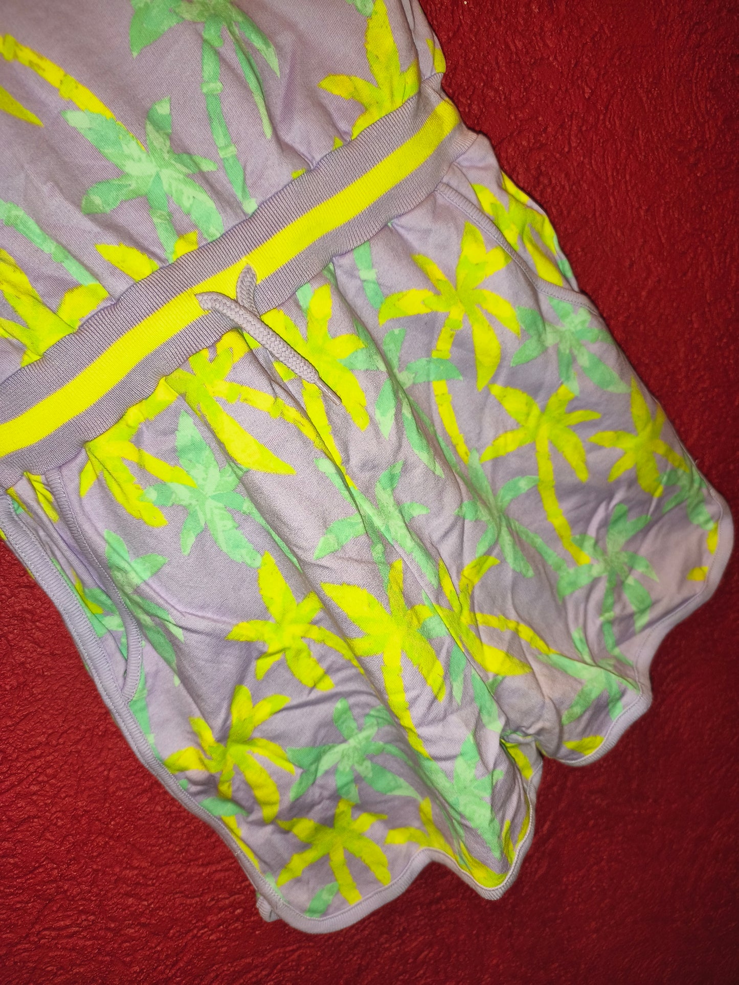 Monsoon Girls Lilac Palm Tree Print Playsuit / Romper – Size 12-13 Years