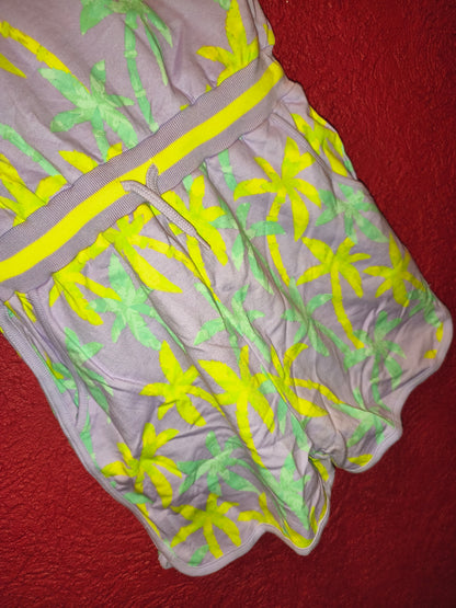 Monsoon Girls Lilac Palm Tree Print Playsuit / Romper – Size 12-13 Years