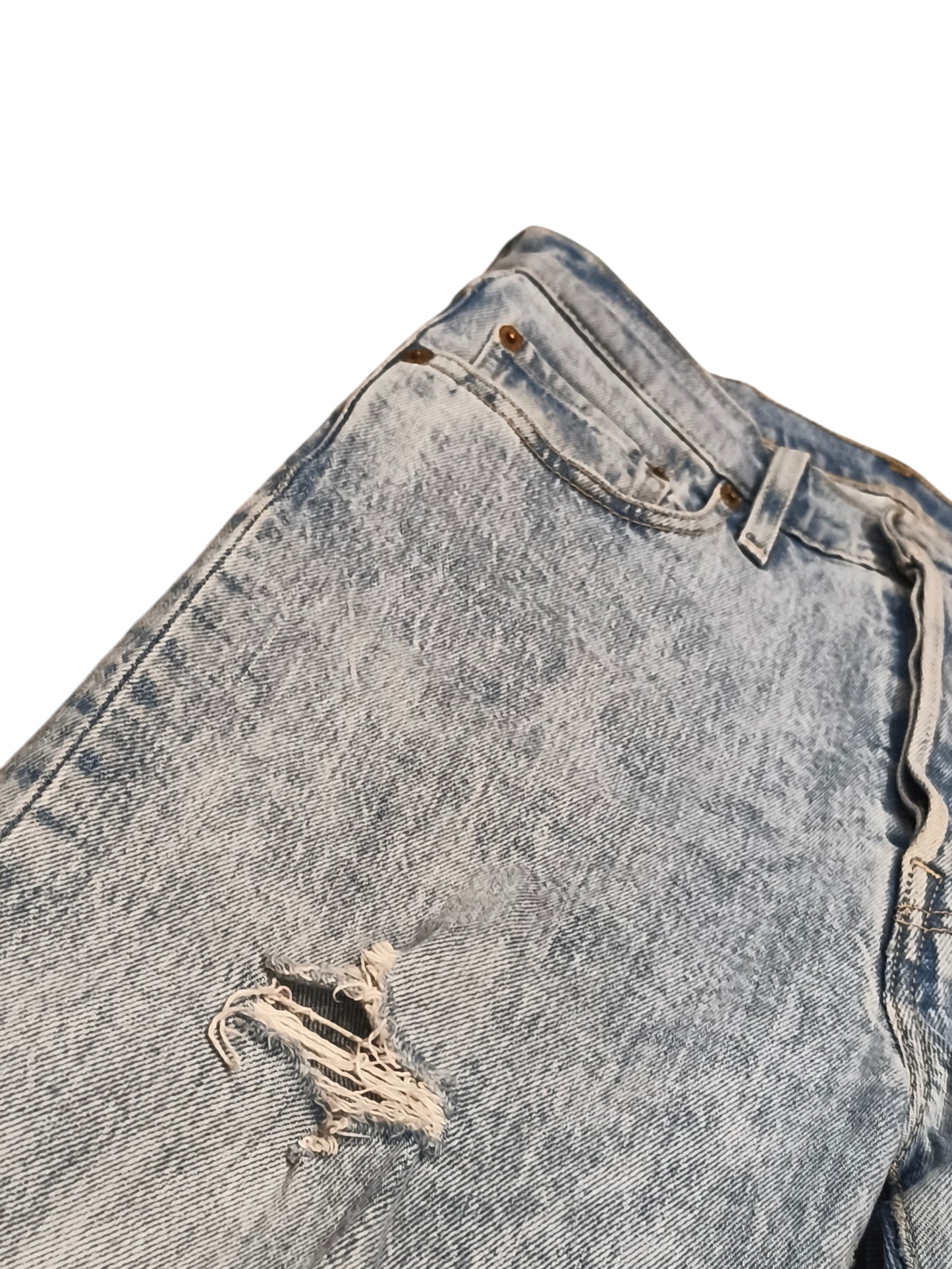 Levi's Premium 501 Crop 25x30 Light Distressed