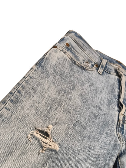 Levi's Premium 501 Crop 25x30 Light Distressed
